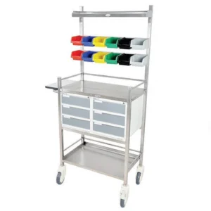 SS Crash Cart Trolley