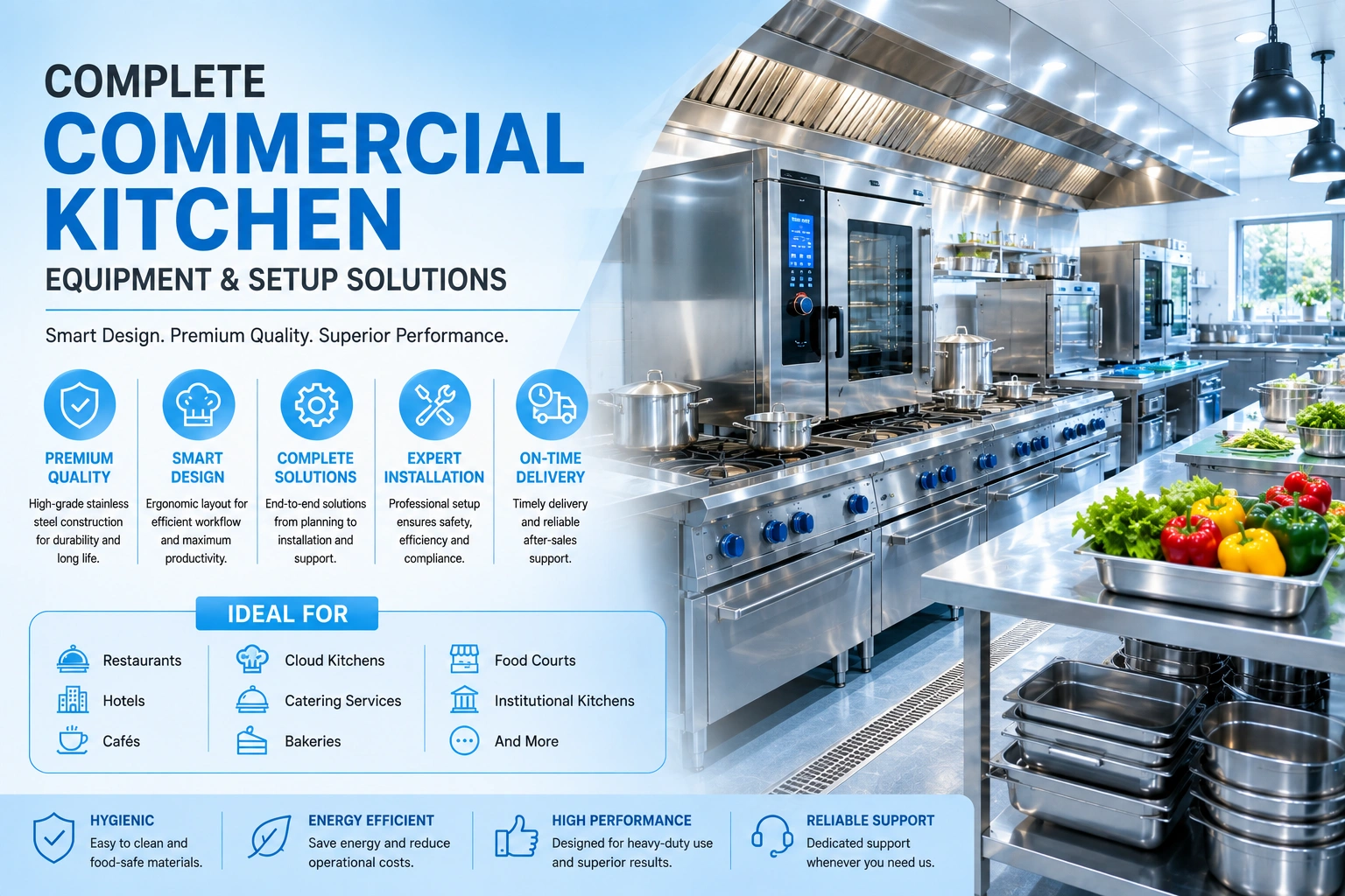 Best Commercial Kitchen Equipment & Setup Services in Delhi